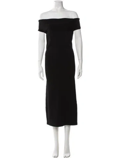 Pre-owned Totême Halterneck Long Dress In Black