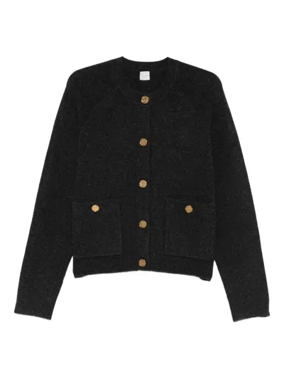 Totême Hammered-button Cardigan In Black
