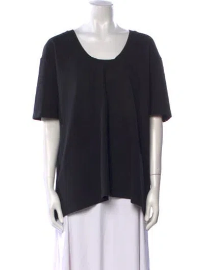 Pre-owned Totême Heavy Oversized Scoop Neck T-shirt In Black