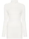 Totême High-neck Crochet-knit Jumper In Neutrals