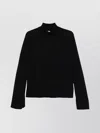 Totême Toteme Sweater With Flared Sleeves In Black