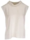 Totême Toteme High Neck Top Clothing In Neutral