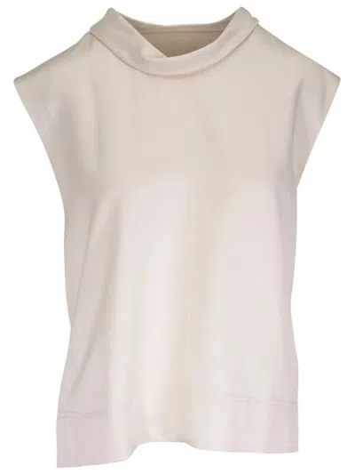 Totême Toteme High Neck Top In White