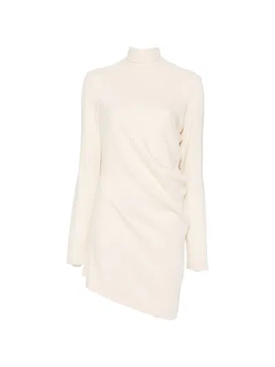 Totême High-neck Twist Blouse In Neutral
