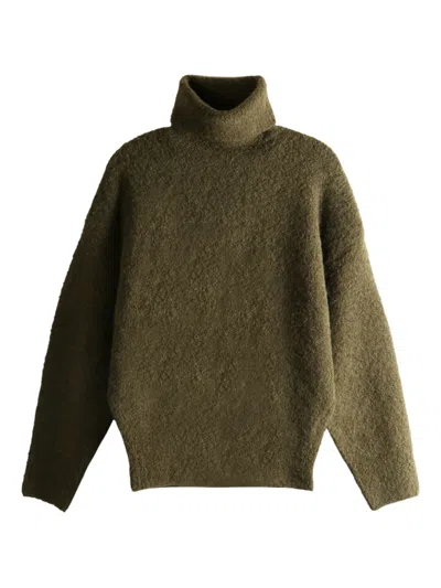 TOTÊME HIGH-NECK WOOL SWEATER