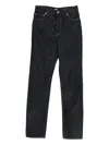 Totême High-waisted Slim-fit Jeans In Black