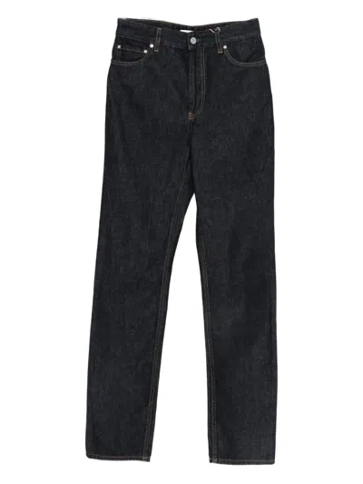 Totême High-rise Slim-fit Jeans In Black