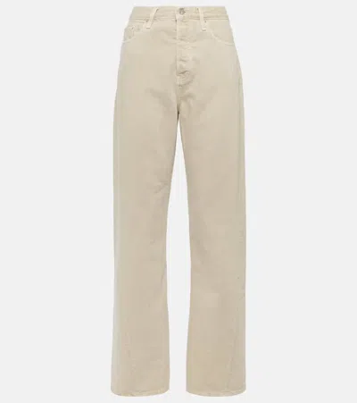 Totême High-rise Straight Jeans In Grey