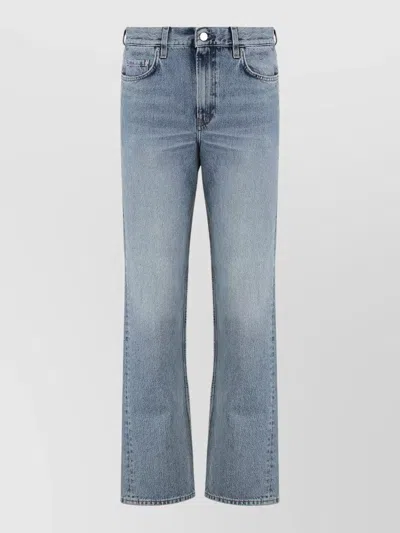 Totême 5-pocket Straight-leg Organic Cotton Jeans In Blue