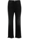Totême Straight Cropped Jeans In Black