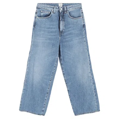 Totême High-rise Straight-leg Jeans In Blue Cotton