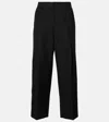 Totême High-rise Twill Straight Pants In Black