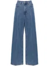 Totême Toteme Wide Leg Denim Jeans In Blue