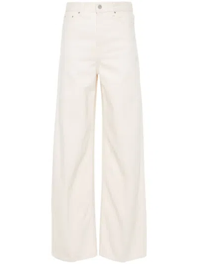 Totême High-rise Wide-leg Jeans In Neutrals