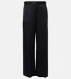 Totême High-rise Wide-leg Pants In Black