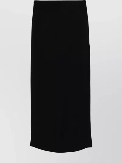 Totême High Slit Maxi Skirt In Black