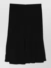 Totême High Waist Pleated Midi Jersey Skirt In Black