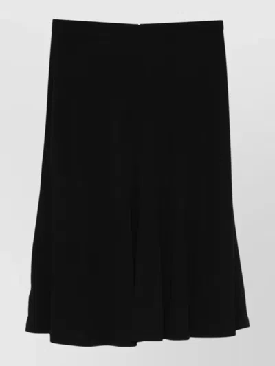 TOTÊME HIGH WAIST PLEATED MIDI JERSEY SKIRT