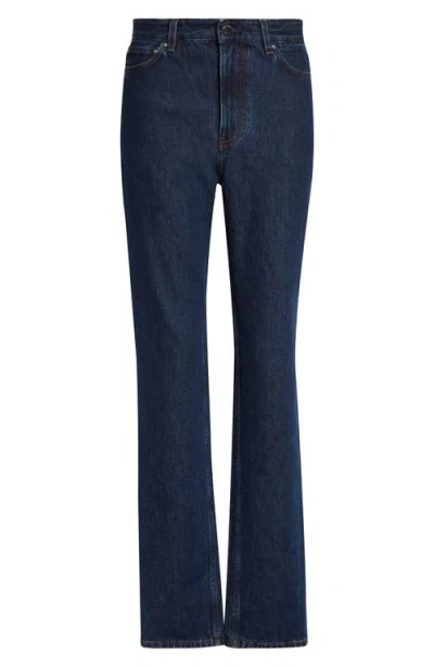 Totême Toteme High Waist Slim Leg Jeans In Purple