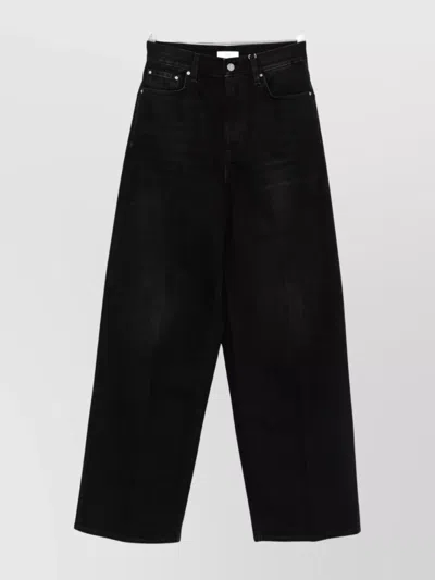 TOTÊME HIGH WAIST WIDE LEG DENIM TROUSERS