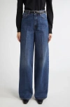 Totême Toteme High Waist Wide Leg Jeans In Blue