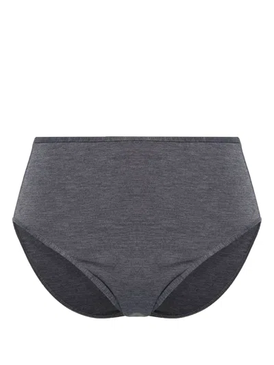 Totême High-waisted Bikini Bottoms In Grey