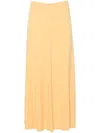 Totême Wool And Cashmere-blend Midi Skirt In Yellow