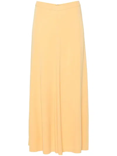 Totême Wool And Cashmere-blend Midi Skirt In 091 Biscuit