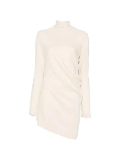 Totême Toteme High-neck Twist Blouse In Neutral