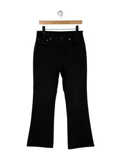 Pre-owned Totême High-rise Flared Jeans In Black