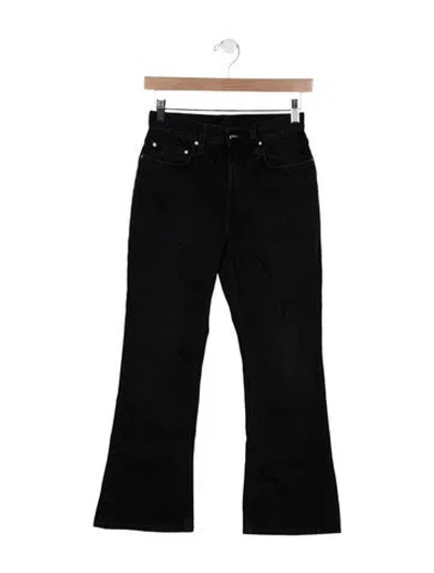 Pre-owned Totême High-rise Flared Jeans In Black