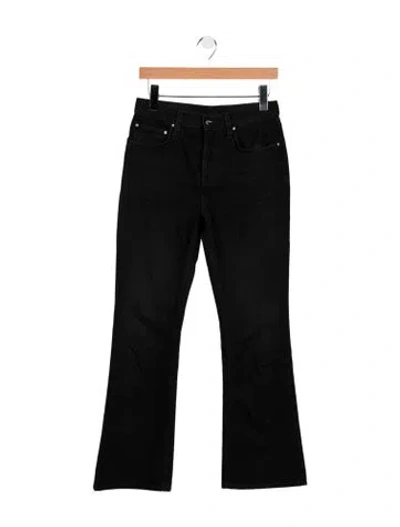 Pre-owned Totême High-rise Flared Jeans In Black