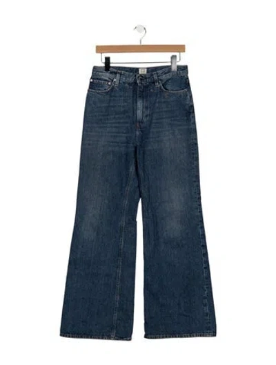 Pre-owned Totême High-rise Flared Jeans In Blue