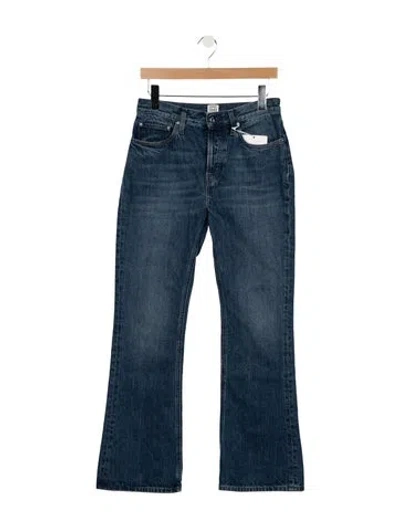 Pre-owned Totême High-rise Flared Jeans In Blue