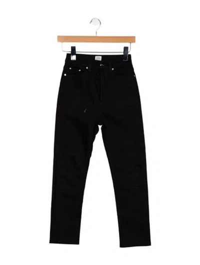 Pre-owned Totême High-rise Skinny Leg Jeans In Black