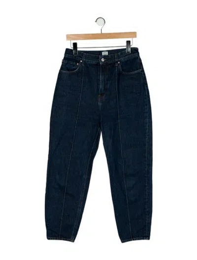 Pre-owned Totême High-rise Skinny Leg Jeans In Blue