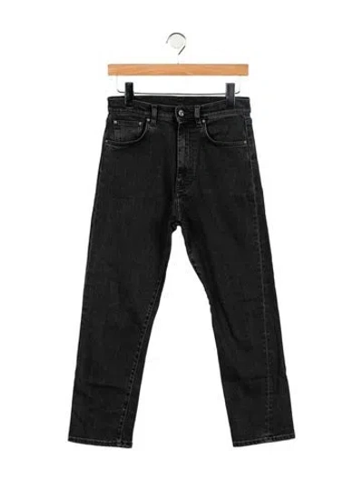 Pre-owned Totême High-rise Straight Leg Jeans In Black