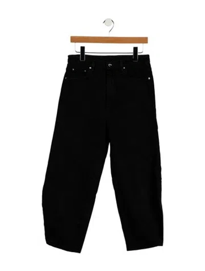 Pre-owned Totême High-rise Straight Leg Jeans In Black
