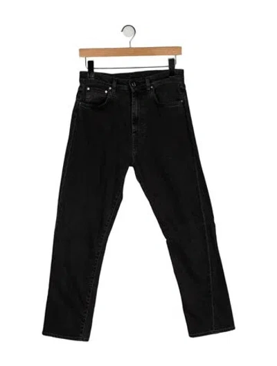 Pre-owned Totême High-rise Straight Leg Jeans In Black