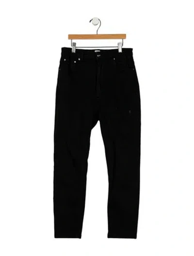Pre-owned Totême High-rise Straight Leg Jeans In Black