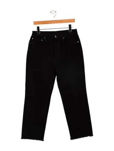 Pre-owned Totême High-rise Straight Leg Jeans In Black