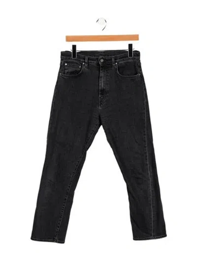 Pre-owned Totême High-rise Straight Leg Jeans In Black