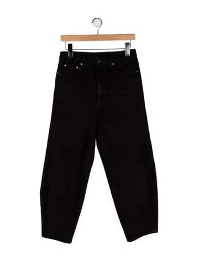Pre-owned Totême High-rise Straight Leg Jeans In Black
