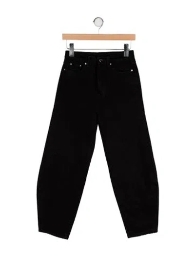 Pre-owned Totême High-rise Straight Leg Jeans In Black