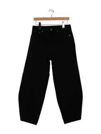 Pre-owned Totême High-rise Straight Leg Jeans In Black