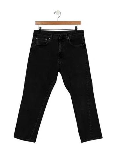 Pre-owned Totême High-rise Straight Leg Jeans In Black