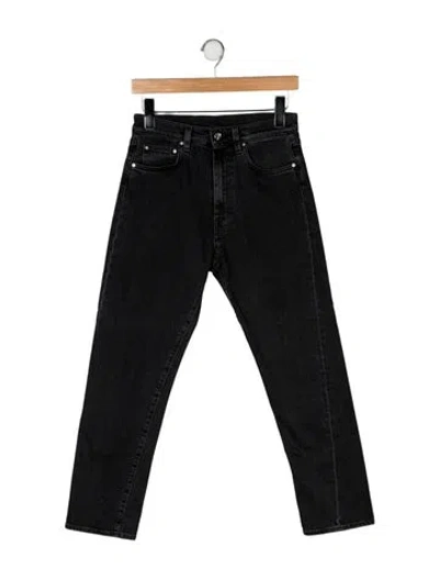 Pre-owned Totême High-rise Straight Leg Jeans In Black