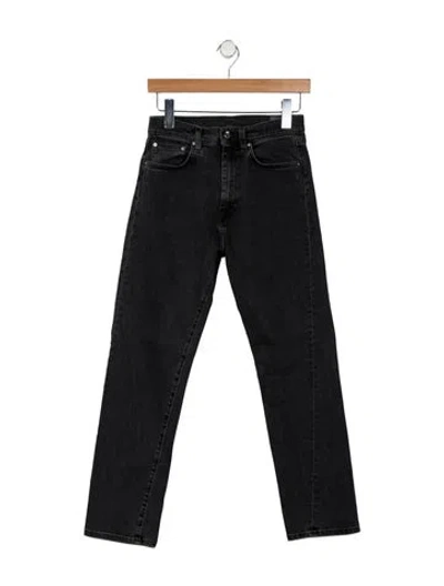 Pre-owned Totême High-rise Straight Leg Jeans In Black