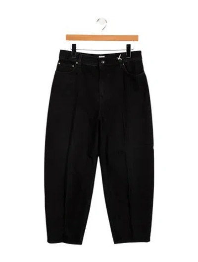 Pre-owned Totême High-rise Straight Leg Jeans In Black
