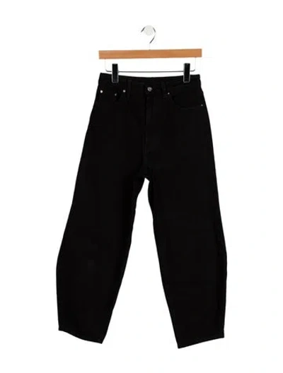 Pre-owned Totême High-rise Straight Leg Jeans In Black